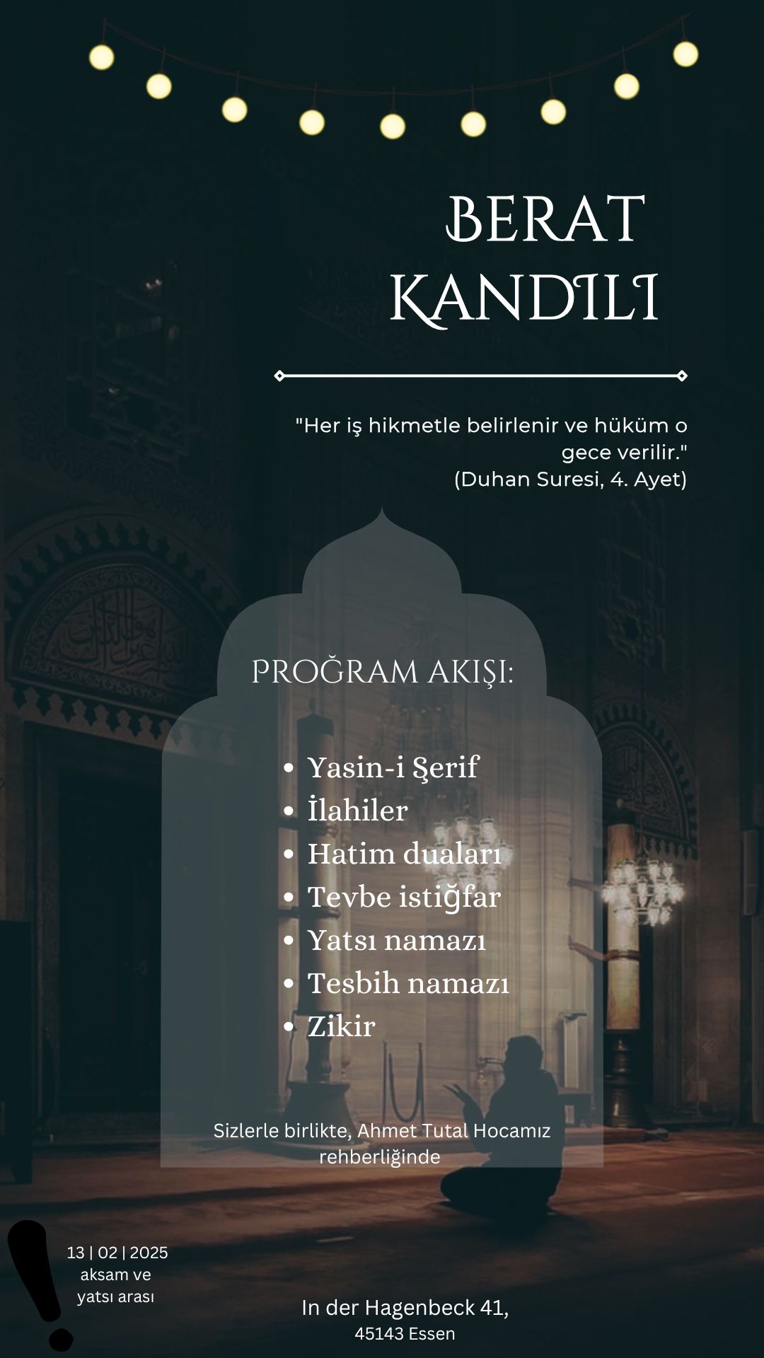 Berat Kandili (Leylet-ul-Bera’at, Berat-Nacht)