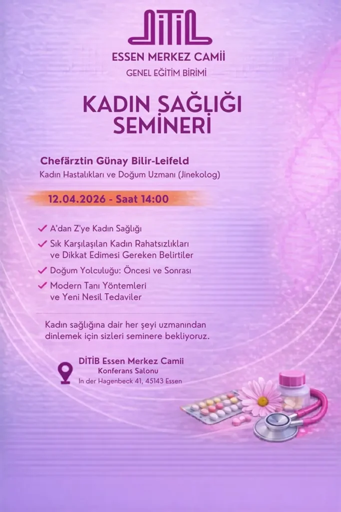 Infoveranstaltung Frauengesundheit | Kadın Sağlığı Semineri - 12.04.2026
