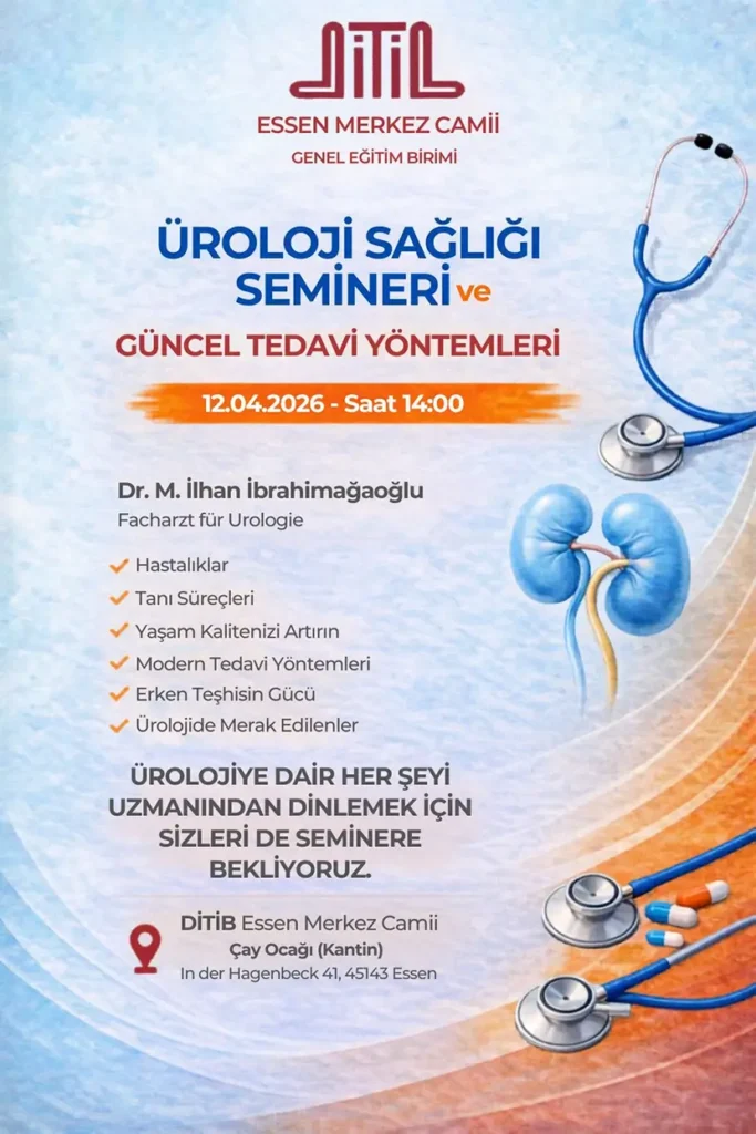 Infoveranstaltung Männergesundheit | Üroloji Sağlığı Semineri - 12.04.2026