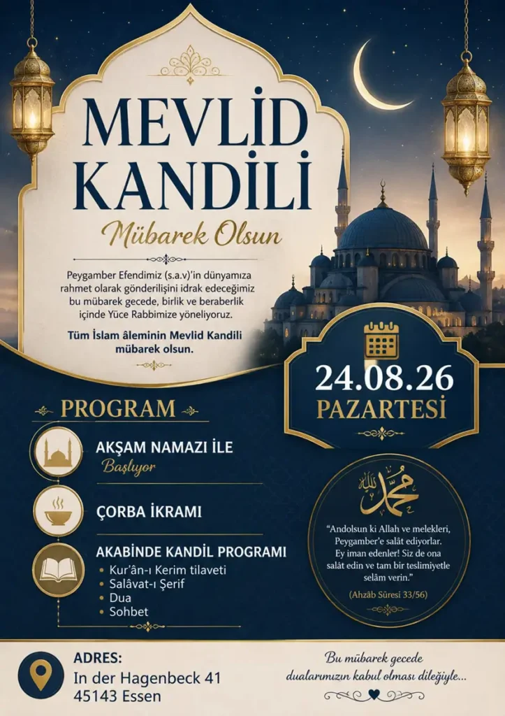 Mevlid Kandili 24.08.2026