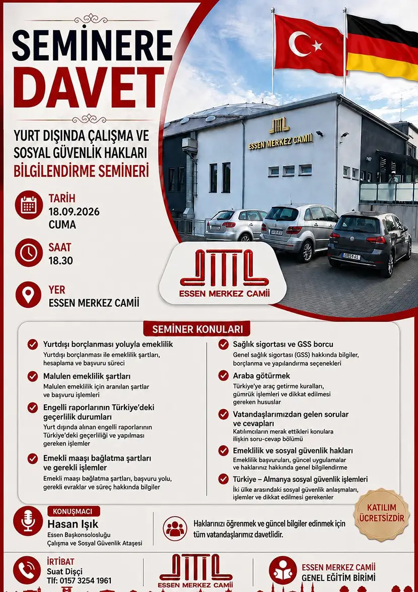 Yurt Dışında Çalışma ve Sosyal Güvenlik Hakları Bilgilendirme Semineri-830